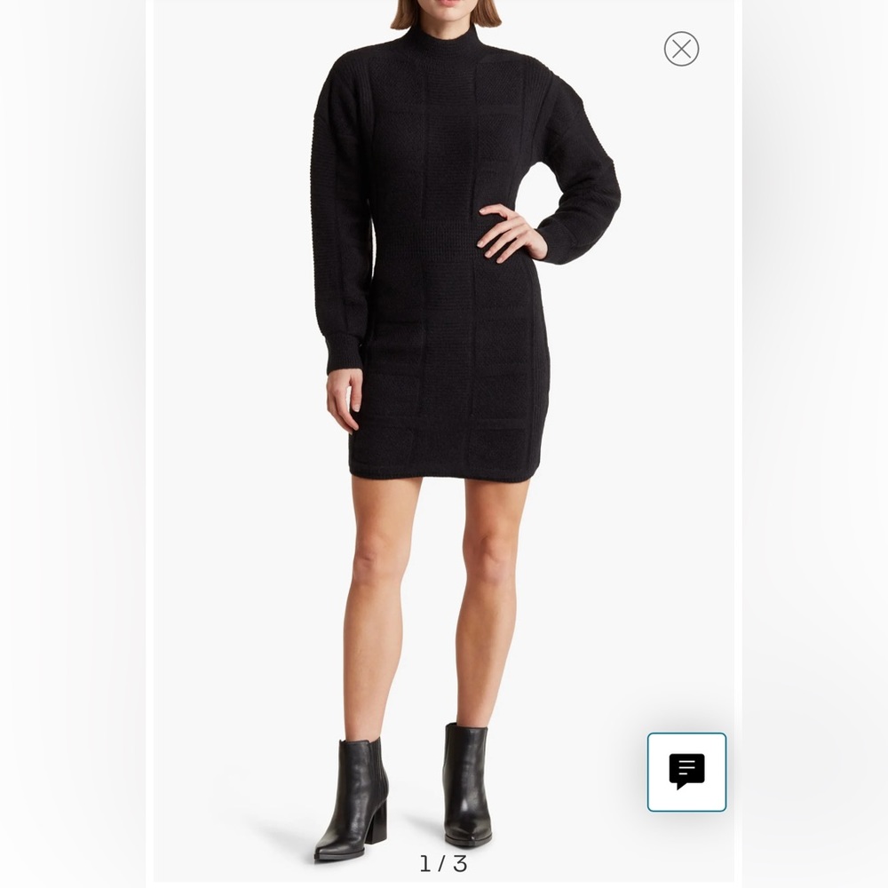 Black sweater dress